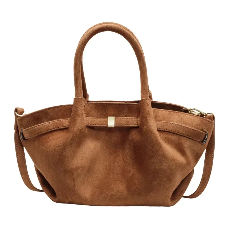 Sac Fourre Tout Femme En Daim Faux - Style Vintage Pratique et Élégant 5