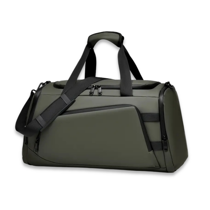 Sac de sport spacieux avec compartiment à chaussures - Sac d'entraînement imperméable pour femmes/hommes, noir 57 x 27 x 28 cm 1
