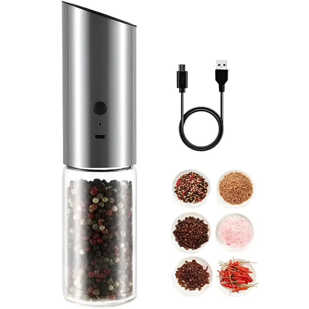 Salt Pepper Grinder Electric Stainless Steel Kitchen Tool
