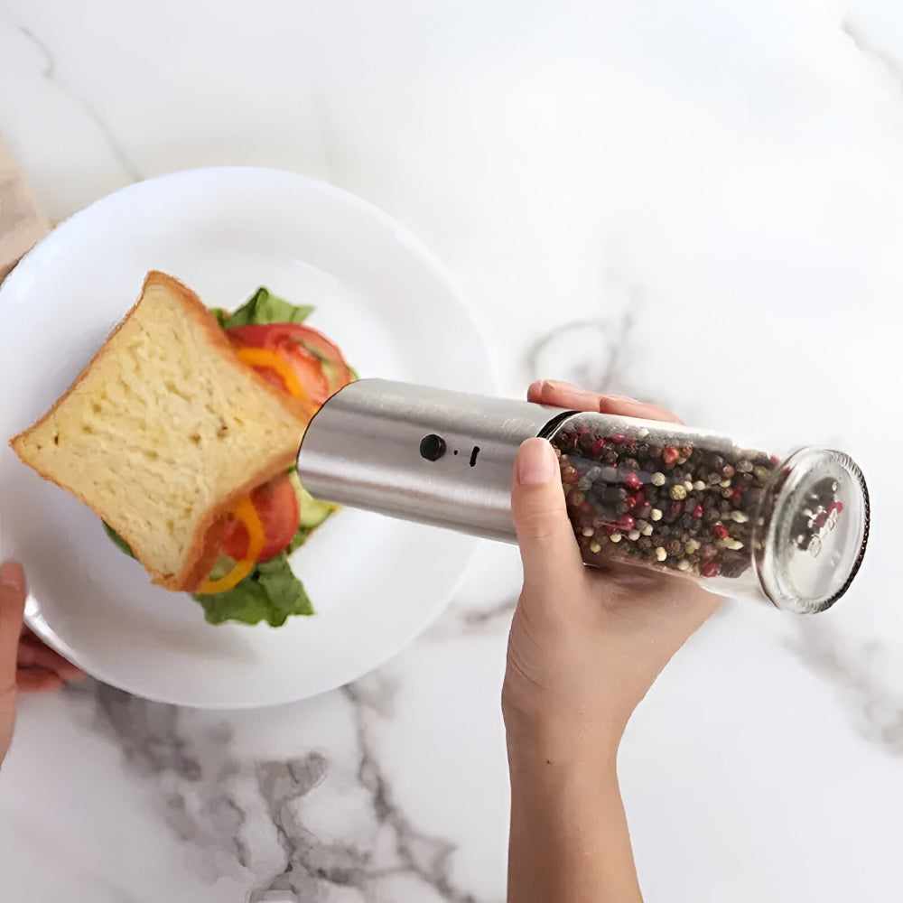 Salt Pepper Grinder Electric Stainless Steel Kitchen Tool