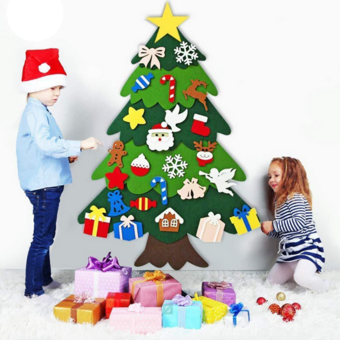 Sapin de Noël DIY en Feutre pour Enfants – Création et Décoration Amusantes, 98 cm x 70 cm 0