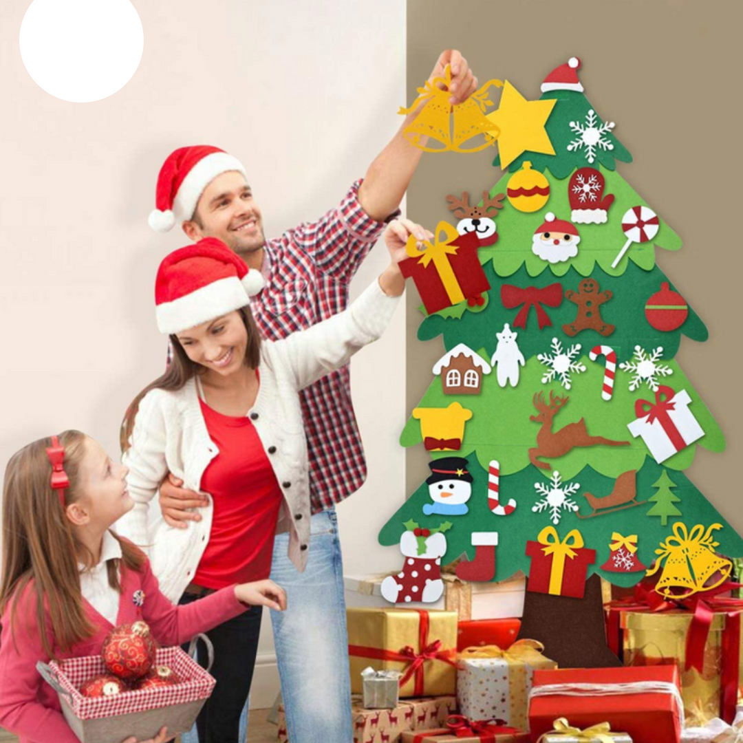 Sapin de Noël DIY en Feutre pour Enfants – Création et Décoration Amusantes, 98 cm x 70 cm 1
