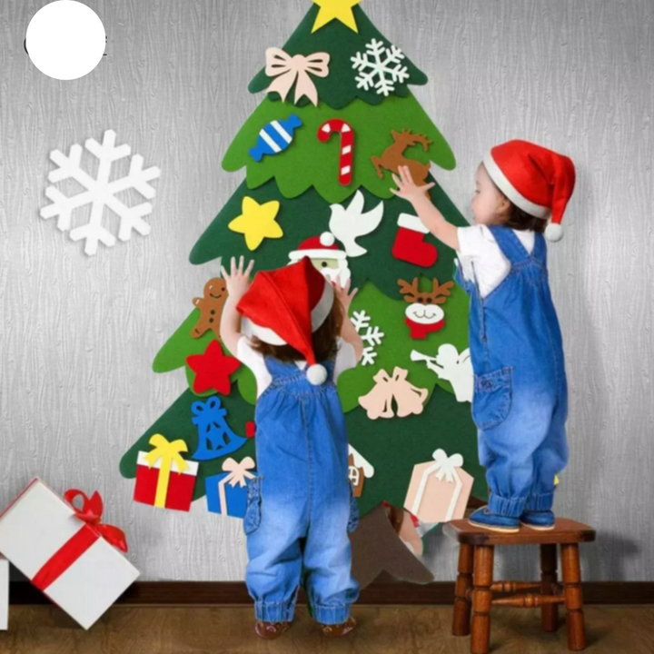 Sapin de Noël DIY en Feutre pour Enfants – Création et Décoration Amusantes, 98 cm x 70 cm 2
