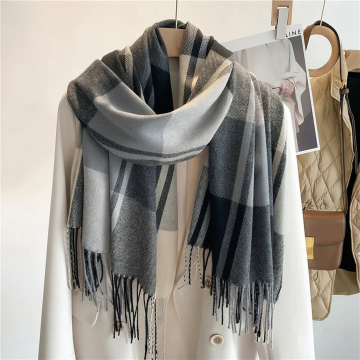 Scarf Women Plaid Oversized Warm Winter Shawl Wrap