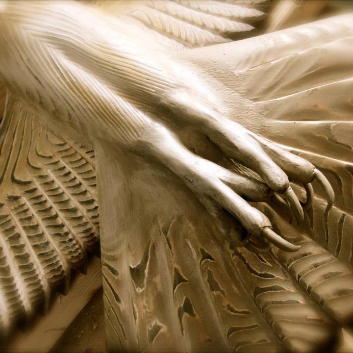 Sculpture Murale Chouettes de Grange Fait Main – Décoration Naturelle en Bois 5