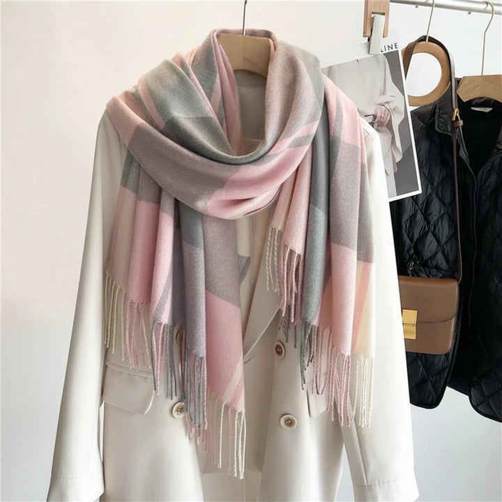 Scarf Women Plaid Oversized Warm Winter Shawl Wrap