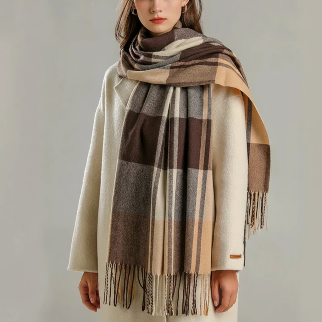 Scarf Women Plaid Oversized Warm Winter Shawl Wrap