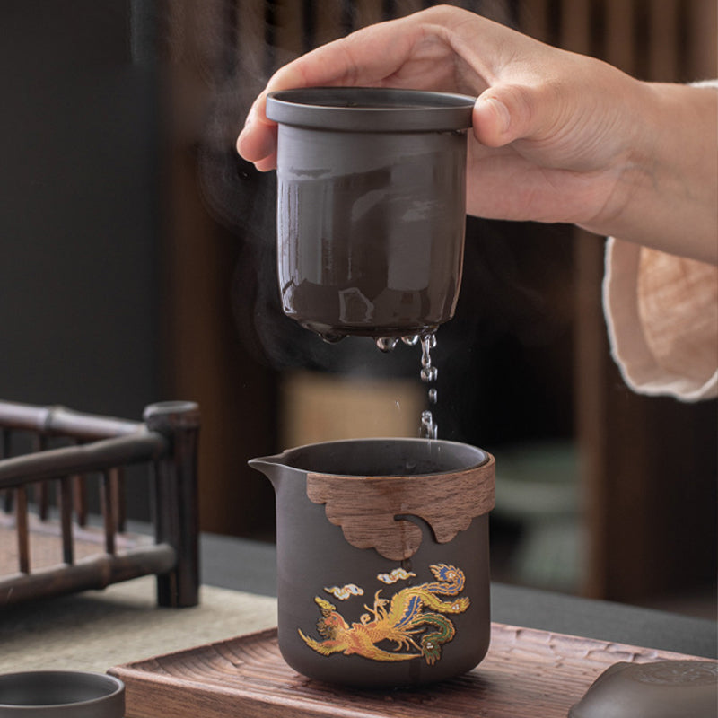 Service à Thé en Céramique avec Changement de Couleur – Tasses Magiques et Designs Uniques pour Moments de Détente 3