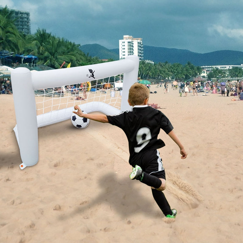 Set de Football Gonflable pour Enfants avec But 80 cm et Ballon Souple – Idéal pour Jardin et Activités Extérieures 0