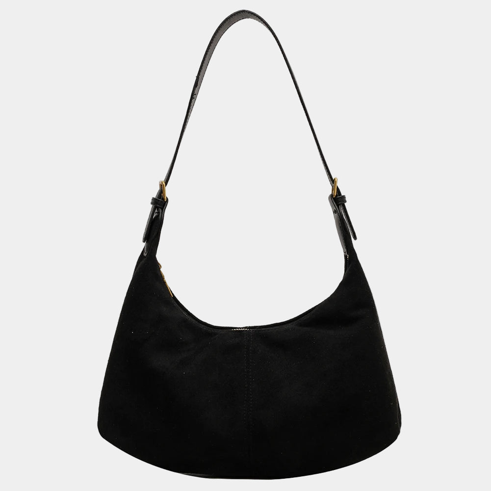 Elegant Moon – Half-Moon Bag in Luxury Suede