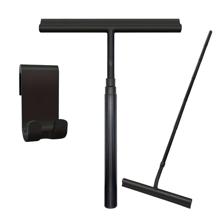 Raschietto per doccia telescopico in silicone e acciaio inox strumento per la pulizia