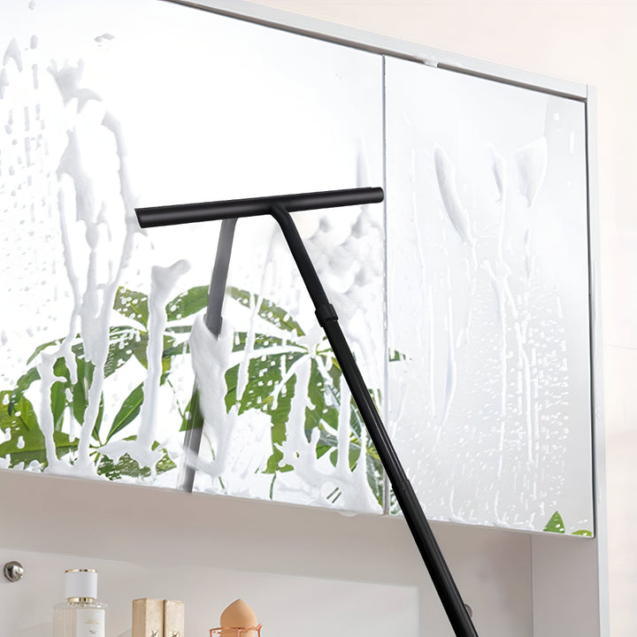 Raschietto per doccia telescopico in silicone e acciaio inox strumento per la pulizia