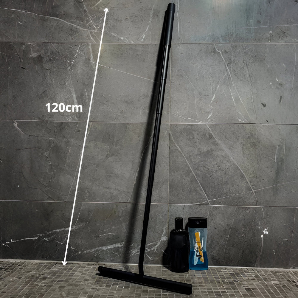 Raschietto per doccia telescopico in silicone e acciaio inox strumento per la pulizia