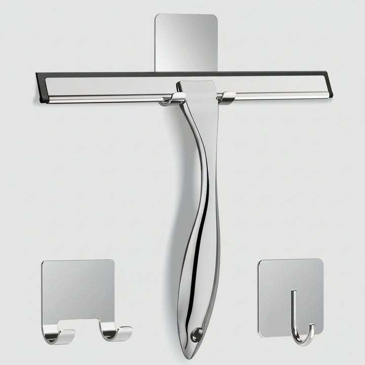 Shower Squeegee Stainless Steel Window Cleaner Streak Free Glass
