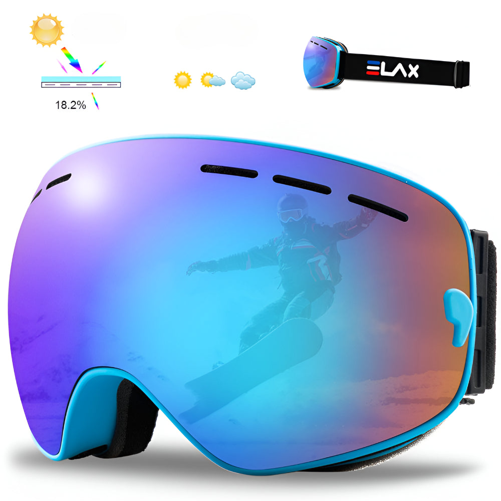 Ski Goggles Interchangeable Lenses UV400 Protection OTG