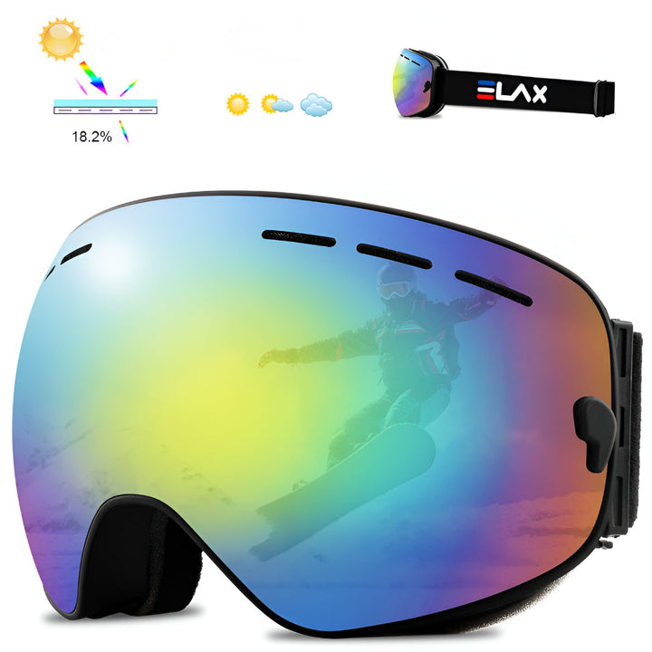 Ski Goggles Interchangeable Lenses UV400 Protection OTG