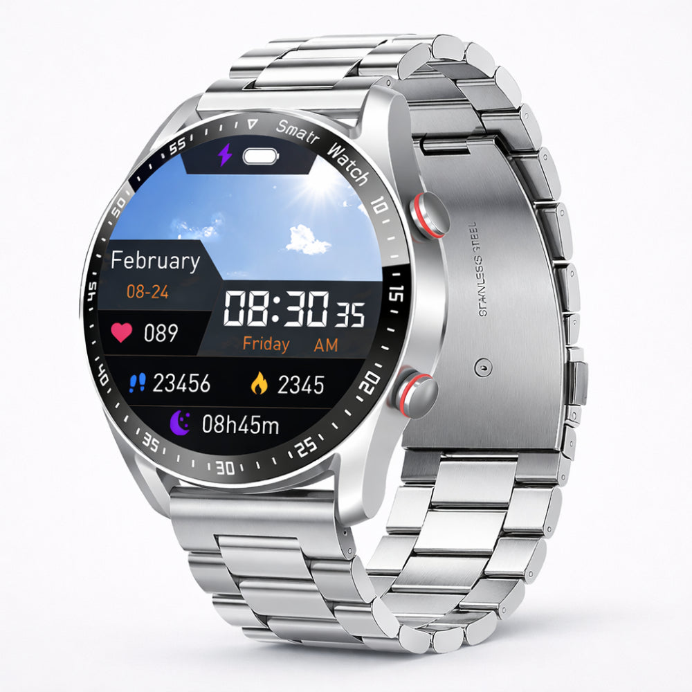 Smart Watch Touchscreen Bluetooth Waterproof Fitness Wristwatch