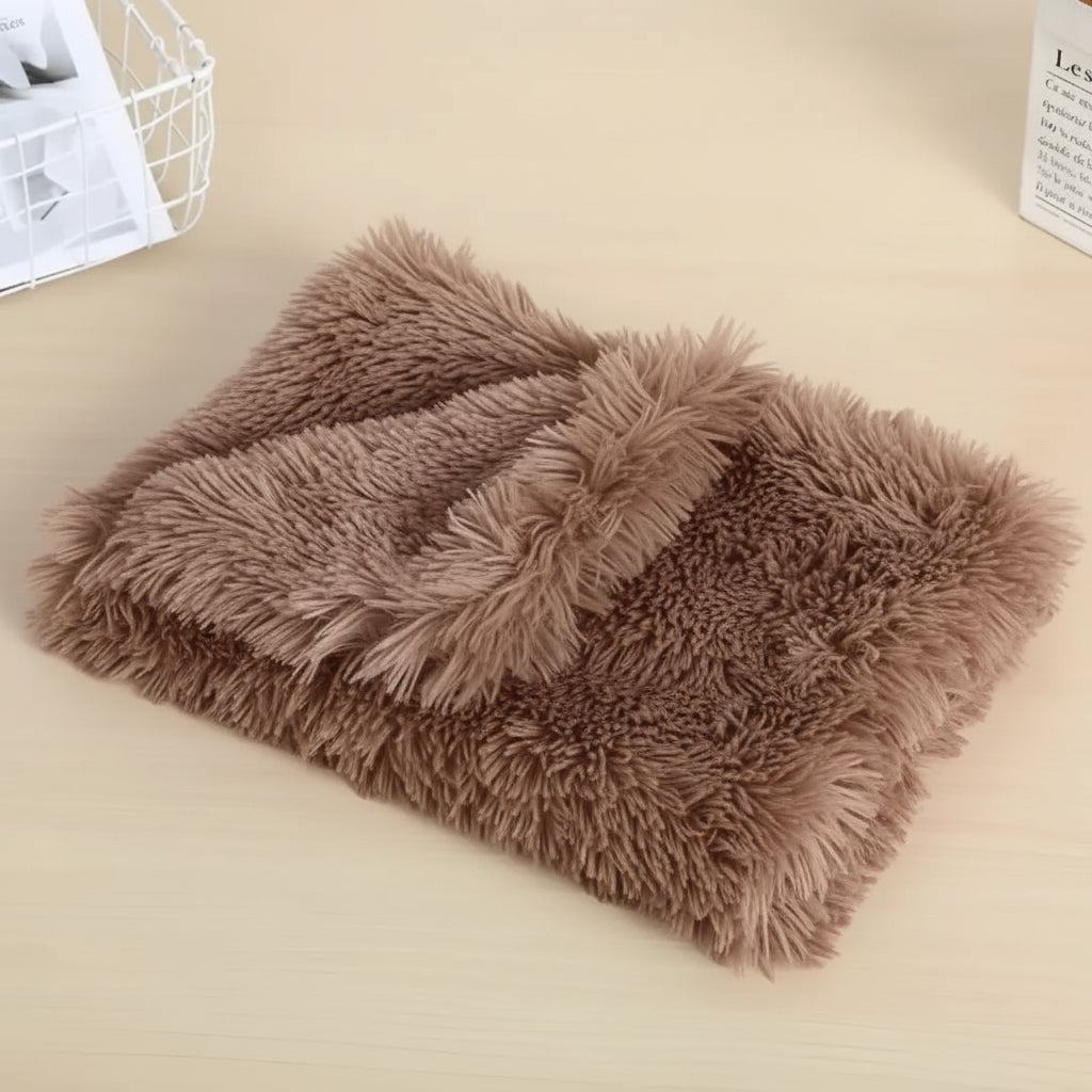 Pet Blanket Dogs and Cats Soft Fluffy Plush Comfort Throw