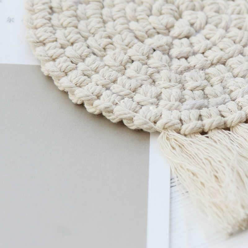 Sous-Verres en Macramé Fait Main – Style Bohème 100% Coton, 18 cm de Diamètre, Dessous de Verre Artistique et Écologique 6
