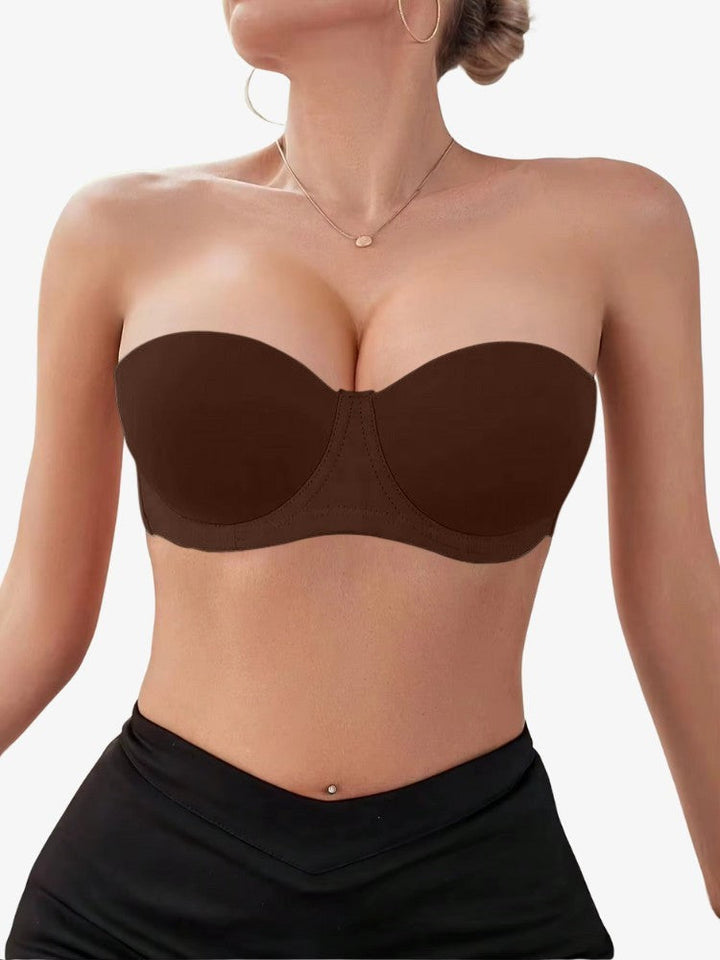 Soutien-gorge push-up sans bretelles - Demi-bonnet invisible avec technologie antidérapante 6