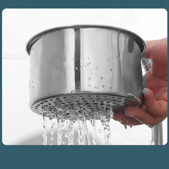 Spülbecken Sieb Edelstahl Eckkorb Abfluss Filter Küche