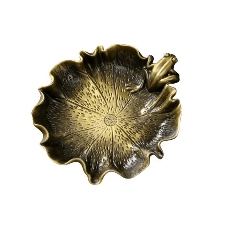 Statue Décoration de Grenouille Apaisante en Cuivre Antique avec Porte-Encens – Idéale pour Méditation et Déco intérieure 3