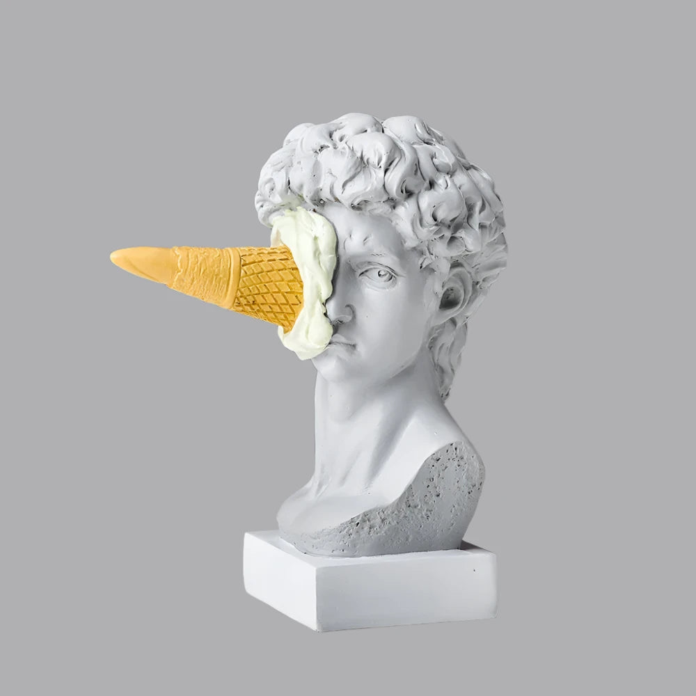 Statuette Décorative en Résine David – Sculpture Moderne pour Décoration Intérieure, 13,5 cm x 16 cm 7