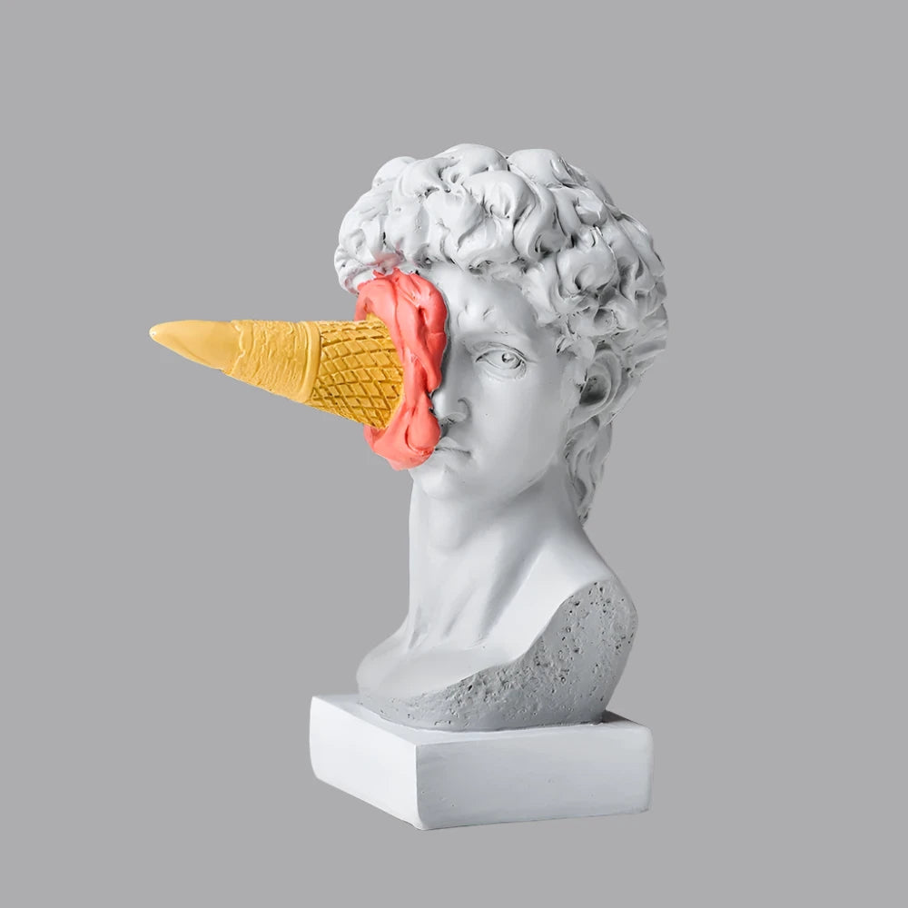 Statuette Décorative en Résine David – Sculpture Moderne pour Décoration Intérieure, 13,5 cm x 16 cm 8