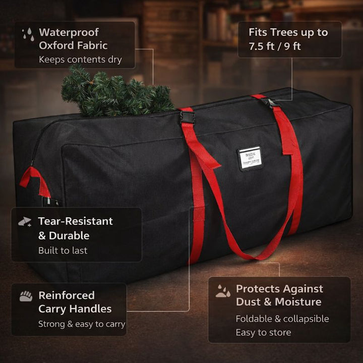 Odolný vodotěsný obal na vánoční stromek z oxfordské látky