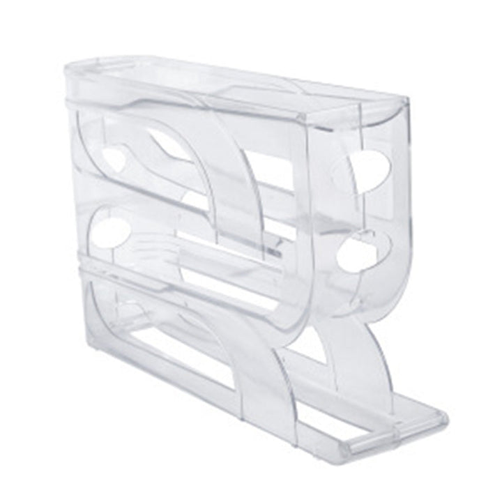 Support à Œufs Durable à 4 Couches avec Glissement Automatique pour Réfrigérateur – Organisateur Pratique en Plastique Incassable 4