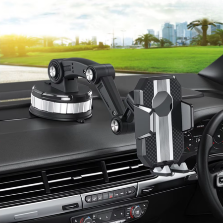Support de Téléphone de Voiture avec Ventouse Puissante et Rotation à 360° – Prise en Main Facile 1