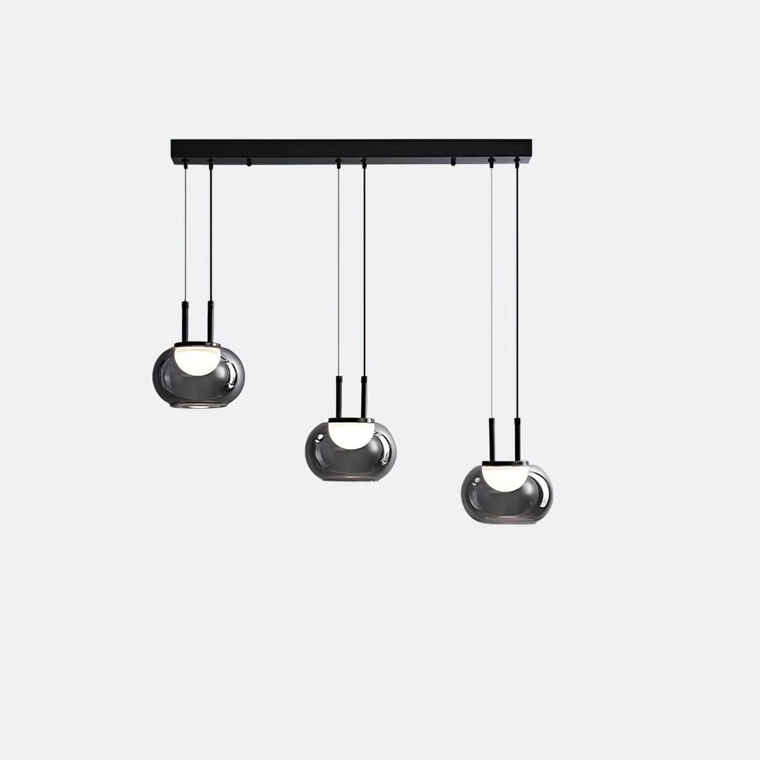 Suspension Halo en Métal et Verre avec Éclairage LED Économique – Diamètre 19 cm, Hauteur 21 cm 6
