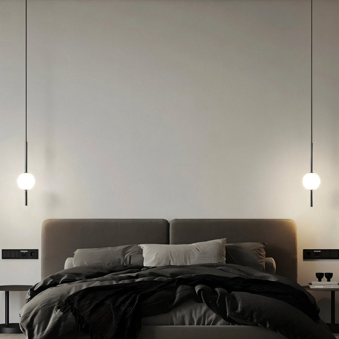 Suspension Scandinave en Verre et Métal – Éclairage Énergétiquement Efficace pour Intérieur Moderne 5
