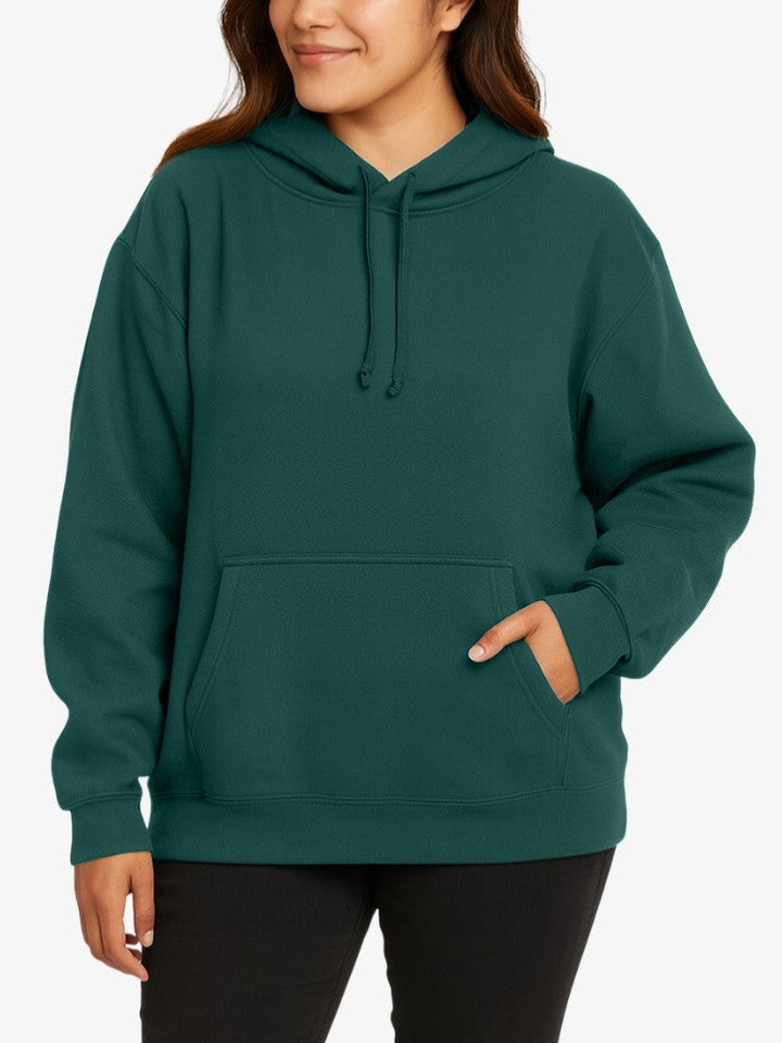Sweat à capuche premium pour femme - Pull confortable en polyester, coupe sportive, doublure chaude et douce, poche kangourou 10