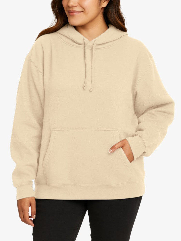 Sweat à capuche premium pour femme - Pull confortable en polyester, coupe sportive, doublure chaude et douce, poche kangourou 2