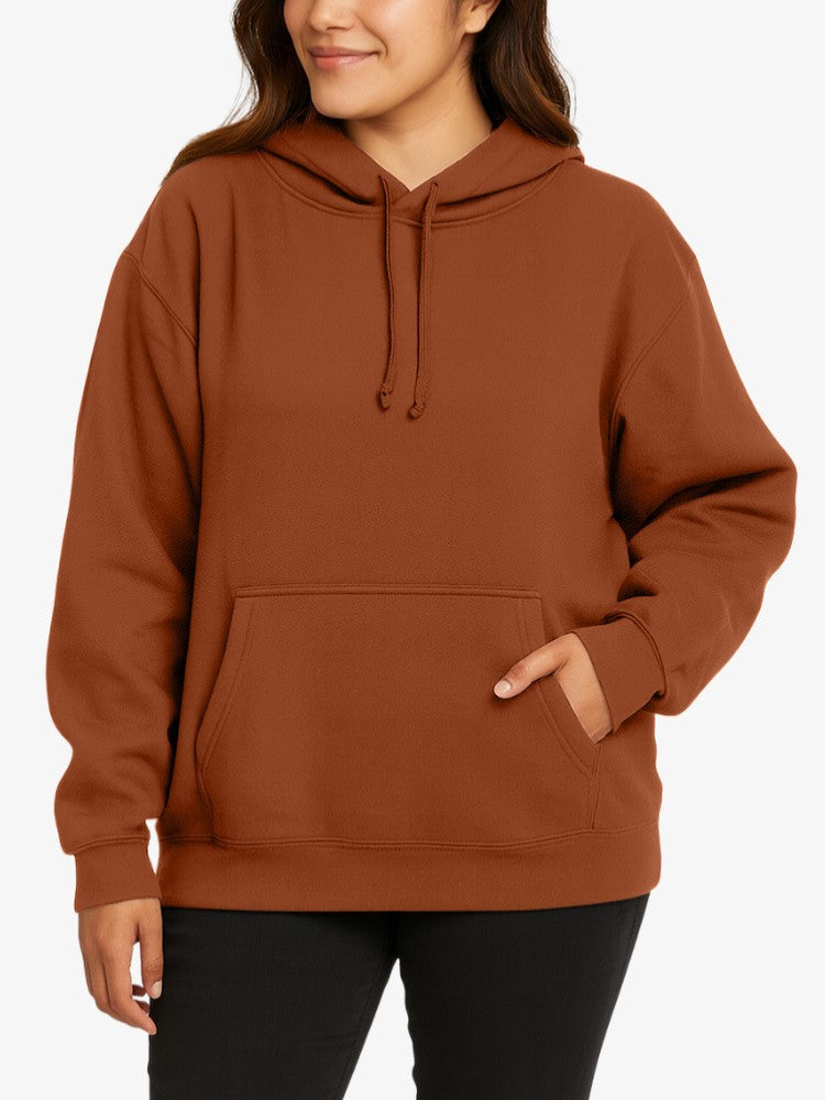 Sweat à capuche premium pour femme - Pull confortable en polyester, coupe sportive, doublure chaude et douce, poche kangourou 3
