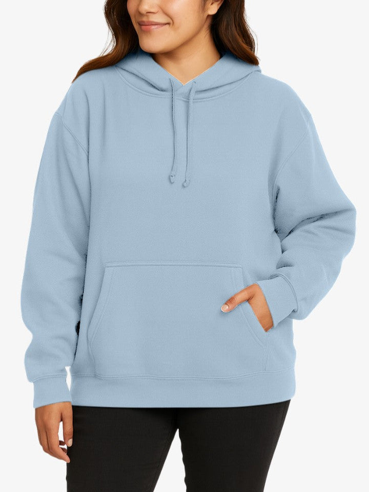 Sweat à capuche premium pour femme - Pull confortable en polyester, coupe sportive, doublure chaude et douce, poche kangourou 6