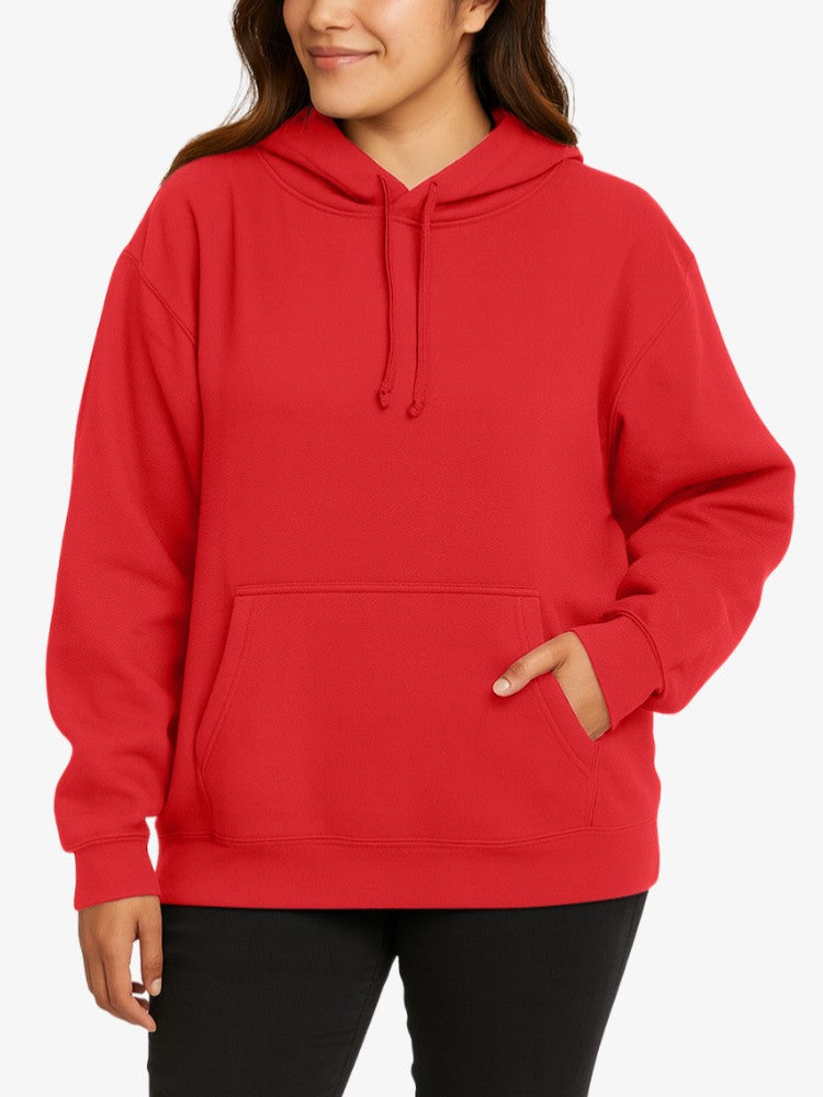 Sweat à capuche premium pour femme - Pull confortable en polyester, coupe sportive, doublure chaude et douce, poche kangourou 9