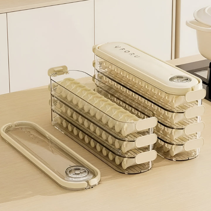 Système de Stockage Modulaire pour Réfrigérateur – Conteneurs Empilables Hermétiques en Plastique Transparent, 1,5 L 0