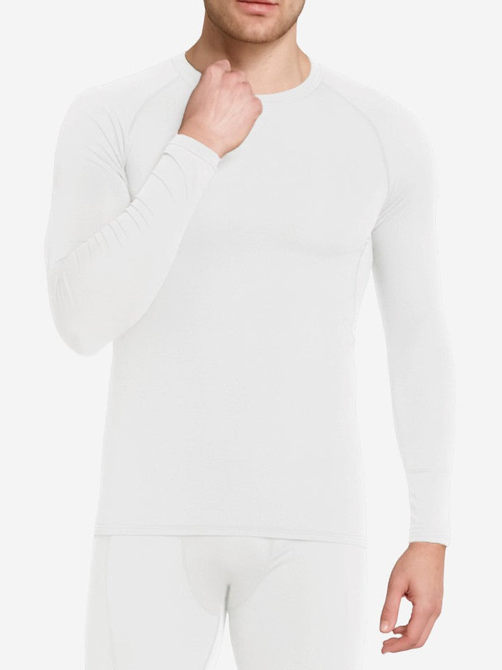 T-shirt de compression long premium en tissu thermique – Conception respirante et offrant un bon maintien, tailles XS à XL 4