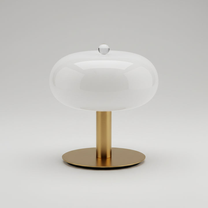 Stolní Lampa LED Retro Kov Sklo Dotyková Stmívatelná