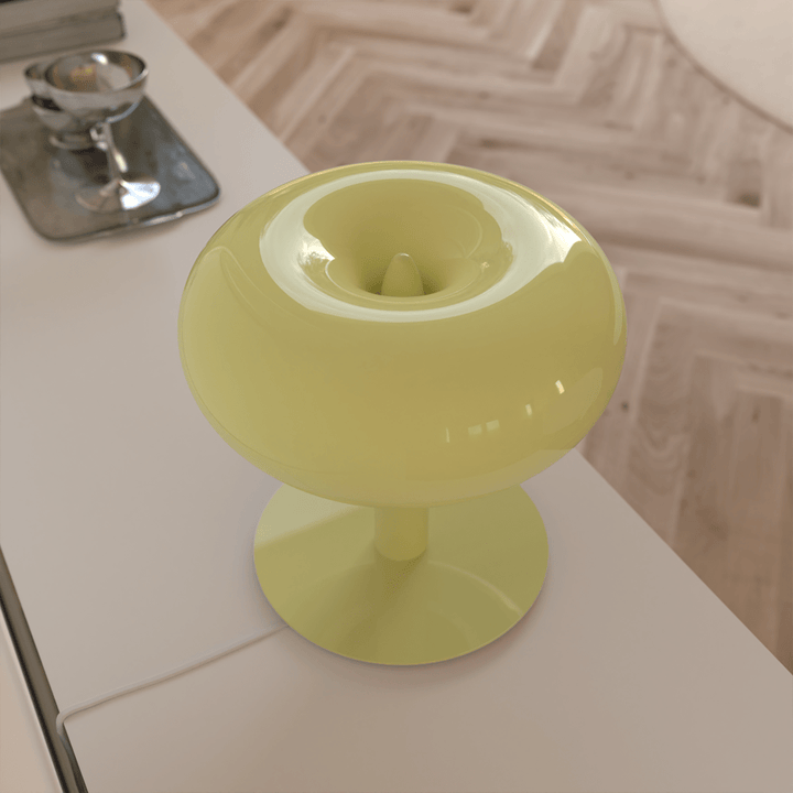 Stolní Lampa LED Retro Kov Sklo Dotyková Stmívatelná