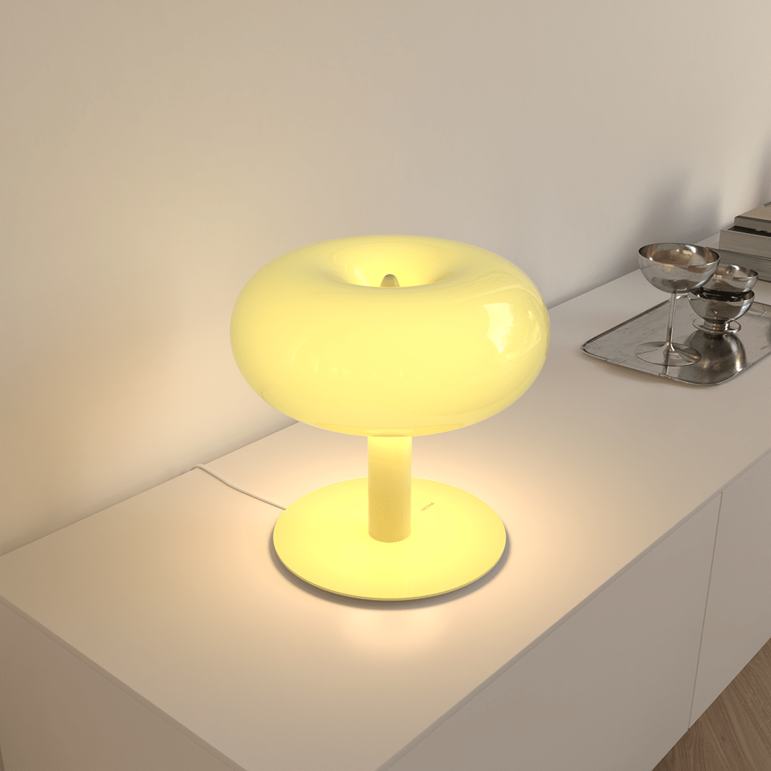 Stolní Lampa LED Retro Kov Sklo Dotyková Stmívatelná