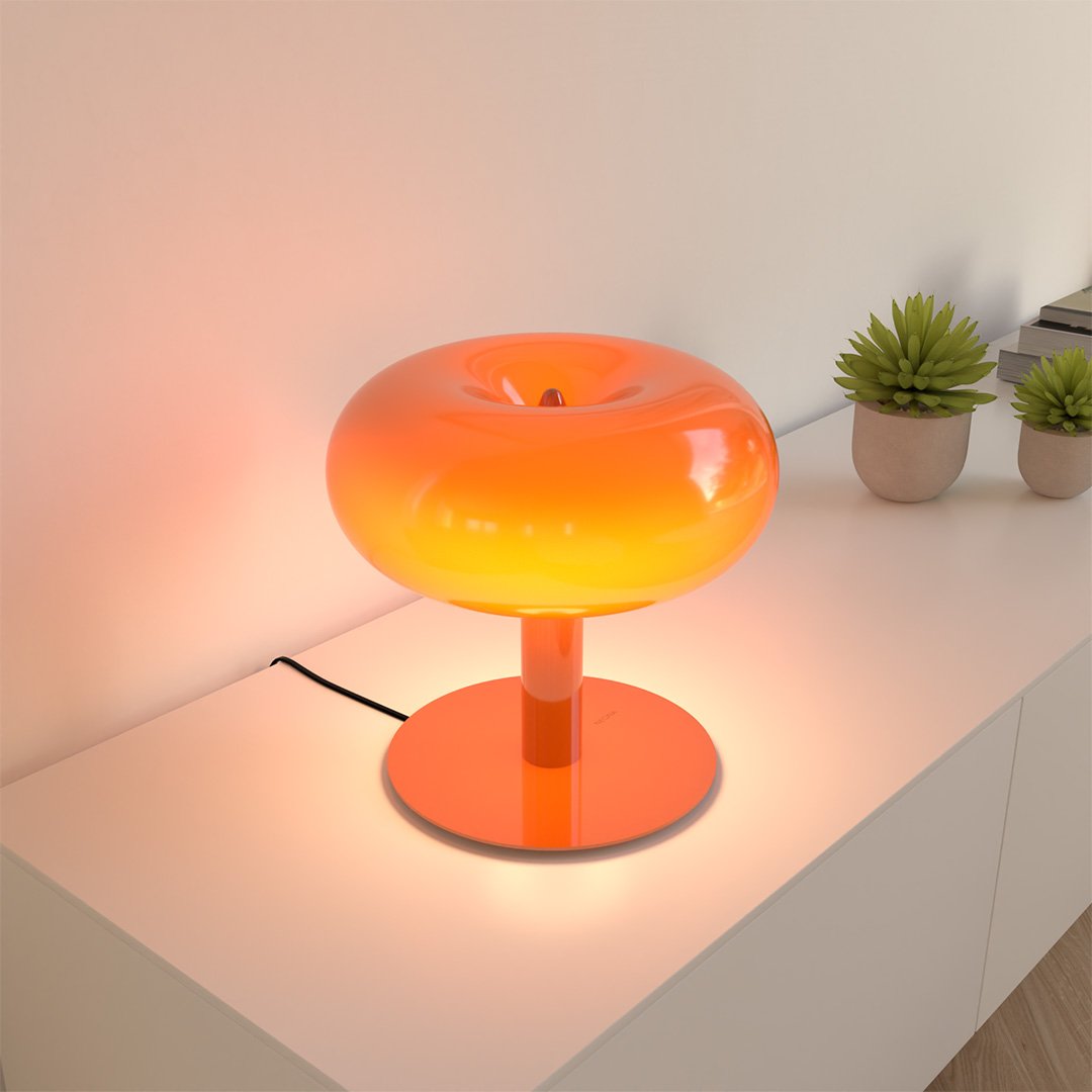 Stolní Lampa LED Retro Kov Sklo Dotyková Stmívatelná