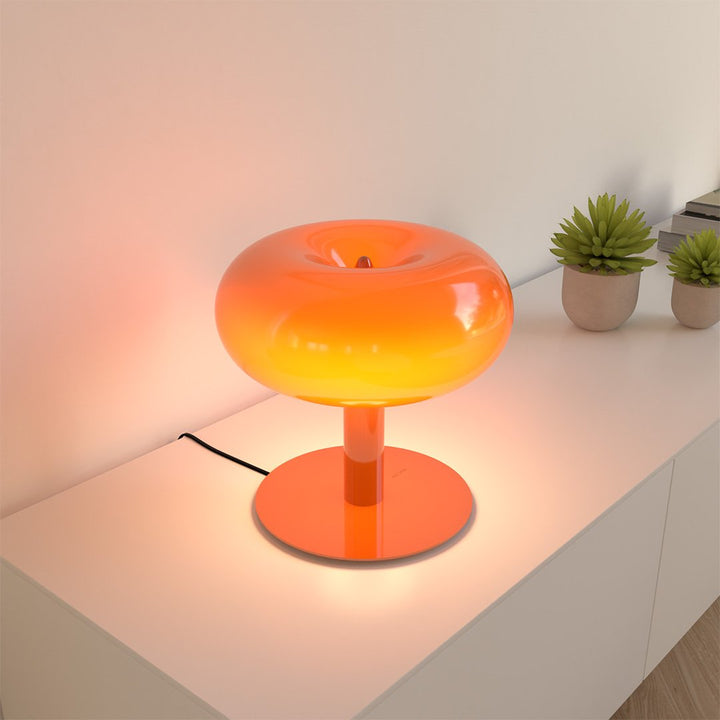 Stolní Lampa LED Retro Kov Sklo Dotyková Stmívatelná