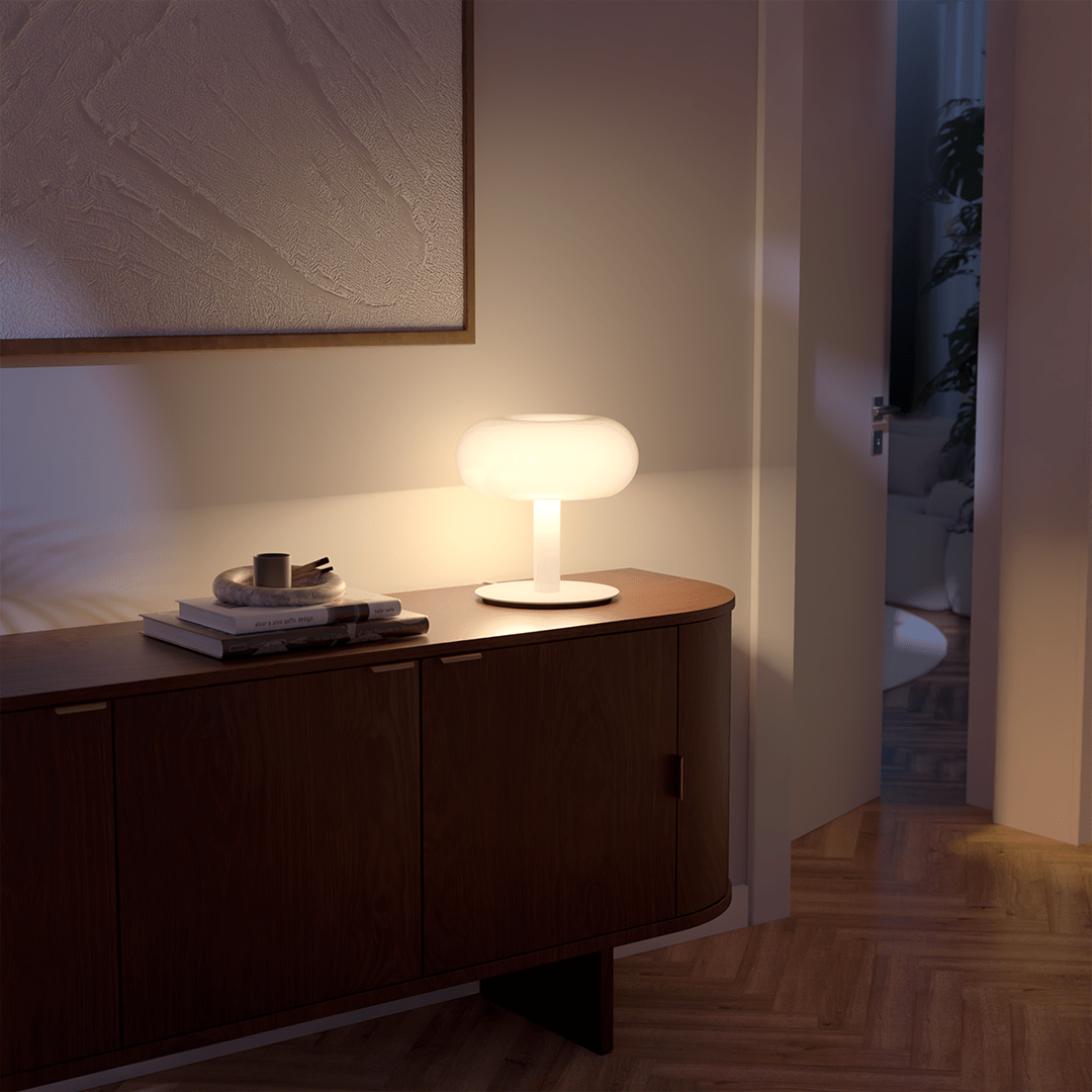 Stolní Lampa LED Retro Kov Sklo Dotyková Stmívatelná