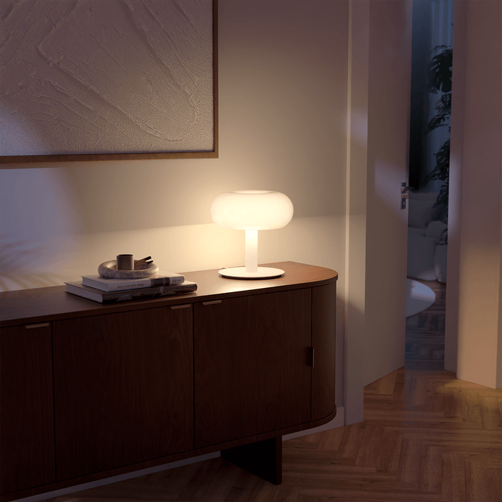 Stolní Lampa LED Retro Kov Sklo Dotyková Stmívatelná