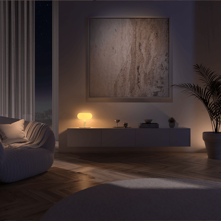 Stolní Lampa LED Retro Kov Sklo Dotyková Stmívatelná