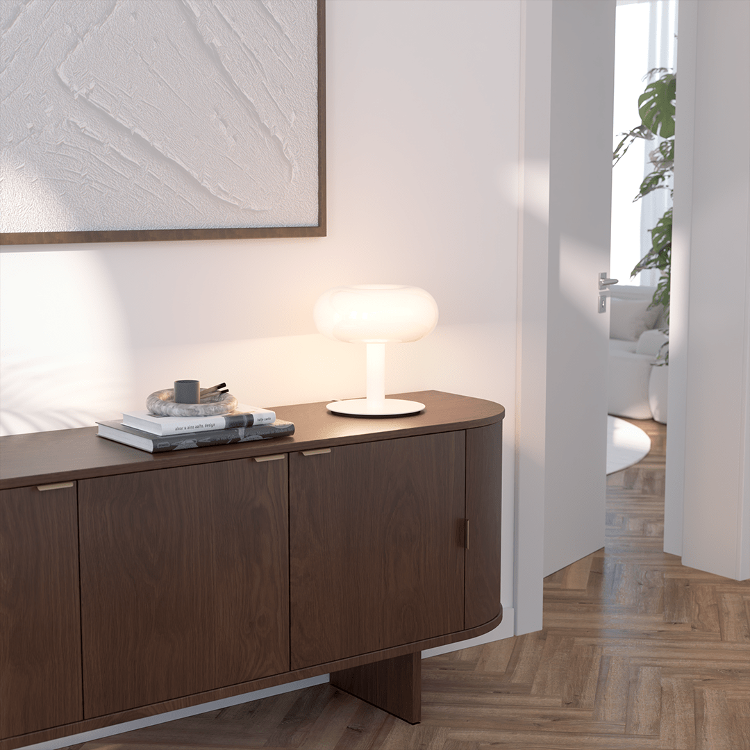 Stolní Lampa LED Retro Kov Sklo Dotyková Stmívatelná