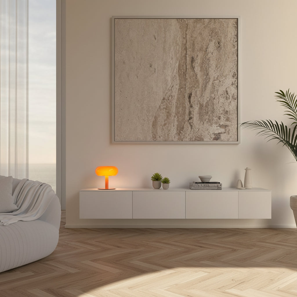 Stolní Lampa LED Retro Kov Sklo Dotyková Stmívatelná